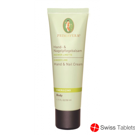 Primavera Ingwer Limette Hand- & Nagelpflegebalsam 50ml buy online