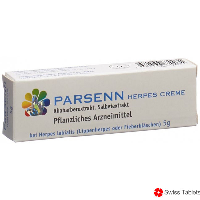 Parsenn Herpes Creme Tube 5g buy online