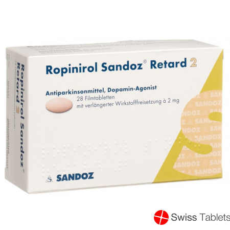 Ropinirol Sandoz Retard Tabletten 2mg 28 Stück buy online