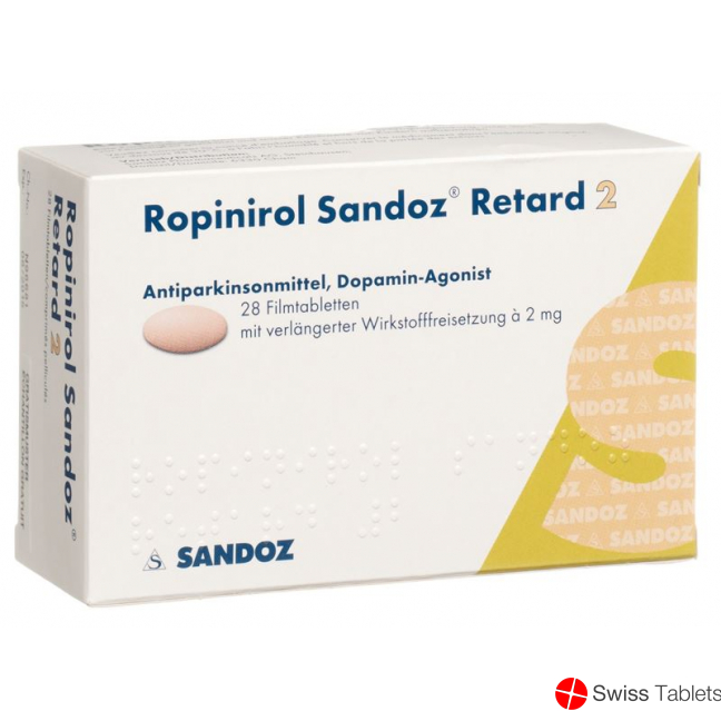 Ropinirol Sandoz Retard Tabletten 2mg 28 Stück buy online