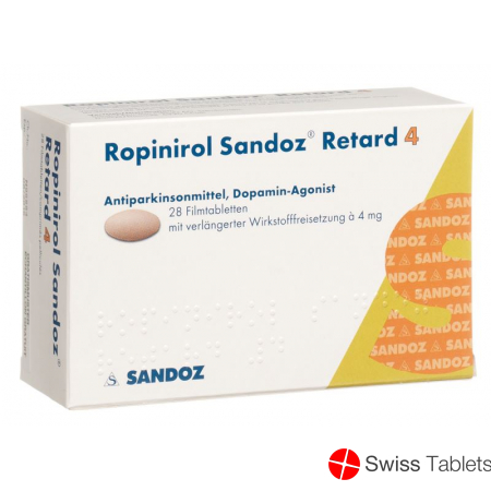 Ropinirol Sandoz Retard Tabletten 4mg 28 Stück buy online