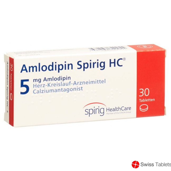 Amlodipin Spirig HC Tabletten 5mg 30 Stück buy online