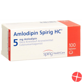 Amlodipin Spirig HC 5 mg 100 tablets Amlodipin Spirig HC 5 mg 100 tablets