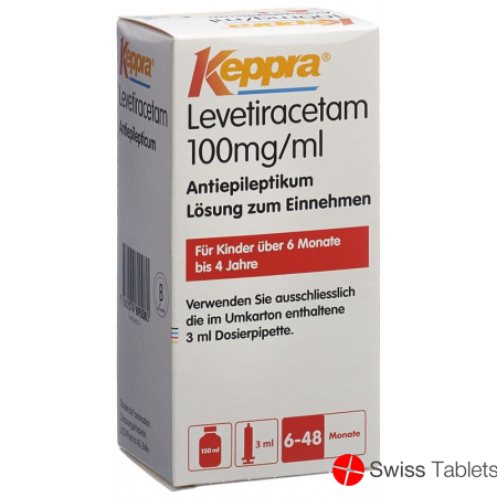 Keppra Lösung 100mg/ml Dosierpipette 3ml 150 Ml buy online