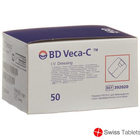 BD Veca-c Katheter Fixierverband Sichtfenst 50 Stück buy online
