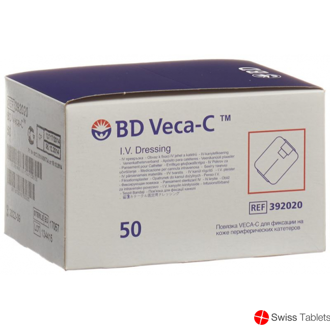 BD Veca-c Katheter Fixierverband Sichtfenst 50 Stück buy online