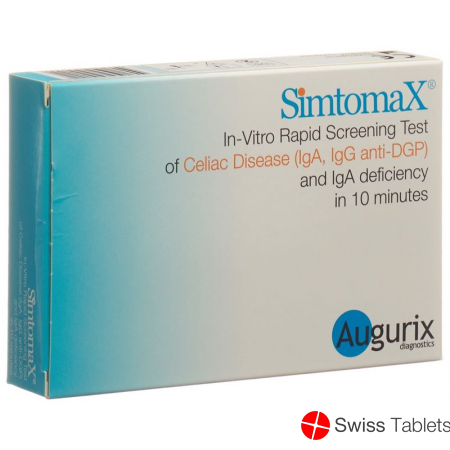 Simtomax GlutenCHECK rapid celiac disease test with accessories
