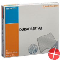 Durafiber Ag Wundauflage 10x10cm Steril 10 Stück