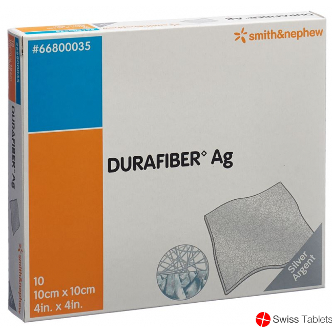 Durafiber Ag Wundauflage 10x10cm Steril 10 Stück buy online