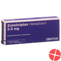 Zolmitriptan Helvepharm Schmelztabletten 2.5mg 12 Stück