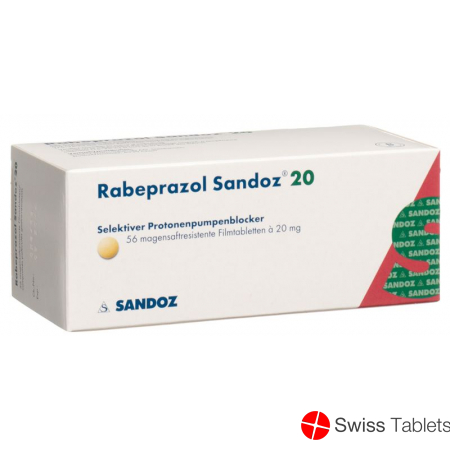 Rabeprazol Sandoz Filmtabletten 20mg 56 Stück buy online