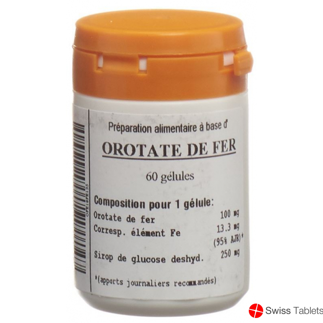Oligopharm Orotate De Fer Kapseln 100mg 60 Stück buy online