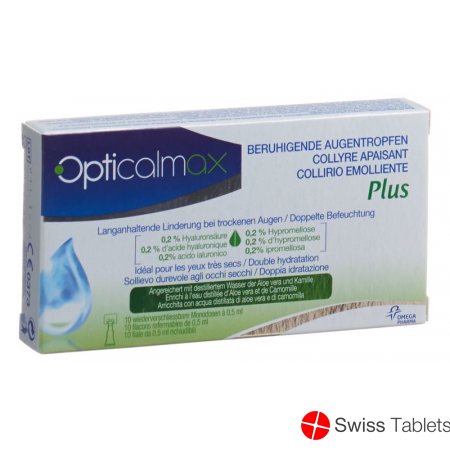 Opticalmax Beruhigende Augentropfen Plus 10x0.5ml buy online