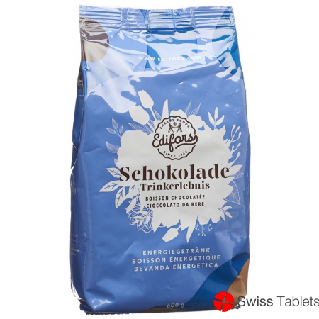 Edifors Trinkschokoladengranulat mit Bierhefepulver Refill 600g buy online
