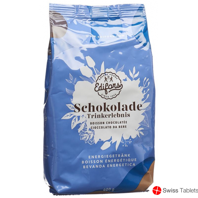Edifors Trinkschokoladengranulat mit Bierhefepulver Refill 600g buy online