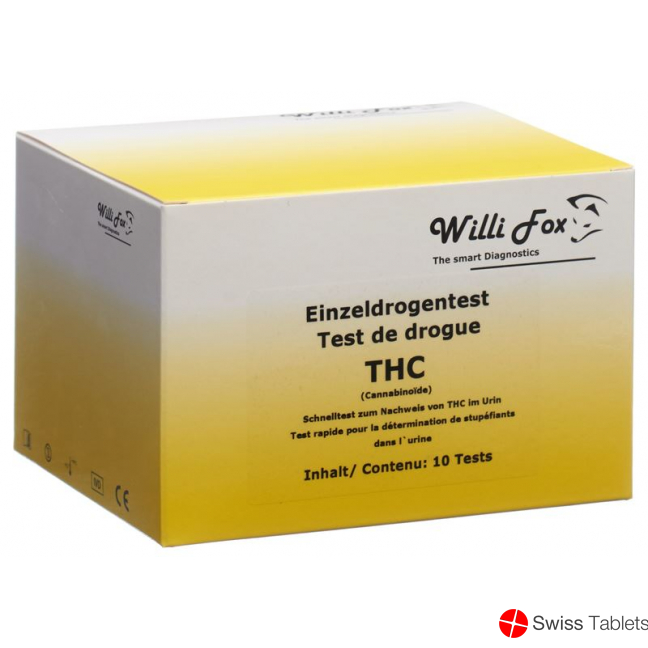 Willi Fox THC drug test individual 10 pieces urine