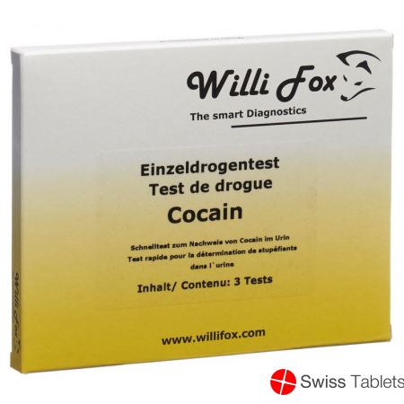 Willi Fox drug test cocaine individual urine 3 pcs