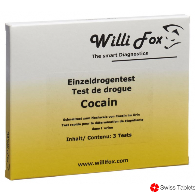 Willi Fox drug test cocaine individual urine 3 pcs