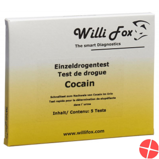 Willi Fox drug test cocaine individual urine 5 pcs