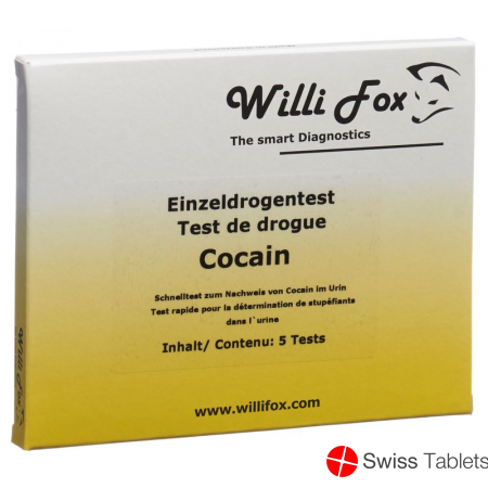 Willi Fox drug test cocaine individual urine 5 pcs
