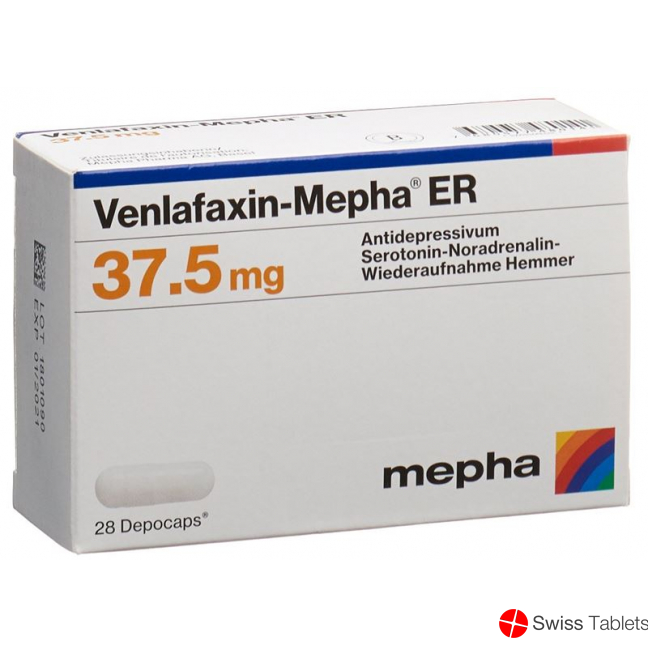 Venlafaxin Mepha ER Depocaps 37.5mg 28 Stück buy online