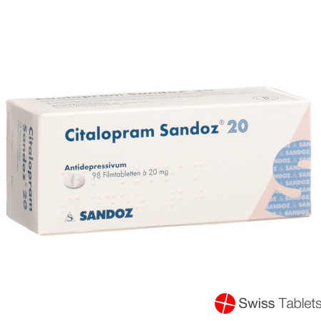 Citalopram Sandoz Filmtabletten 20mg 98 Stück buy online