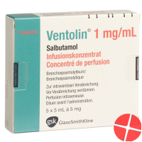 Ventolin Infusionskonzentrat 5mg/5ml 5 Ampullen 5ml