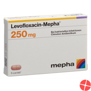 Levofloxacin Mepha Lactabs 250mg 5 Stück