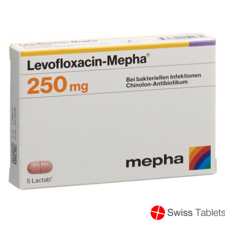 Levofloxacin Mepha Lactabs 250mg 5 Stück buy online