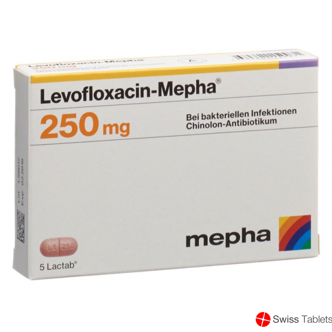 Levofloxacin Mepha Lactabs 250mg 5 Stück buy online