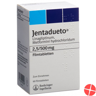 Jentadueto Filmtabletten 2.5mg/500mg 60 Stück