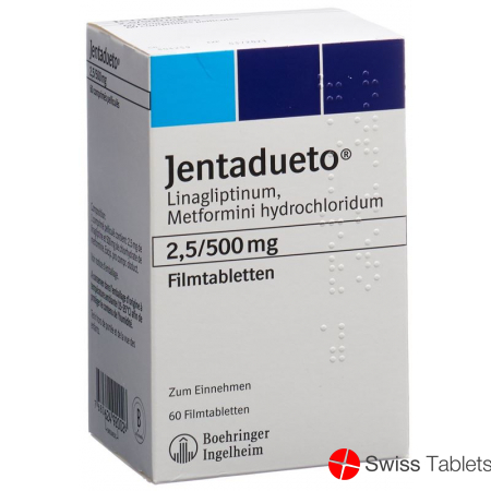 Jentadueto Filmtabletten 2.5mg/500mg 60 Stück buy online