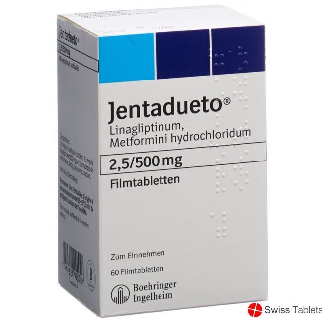 Jentadueto Filmtabletten 2.5mg/500mg 60 Stück buy online