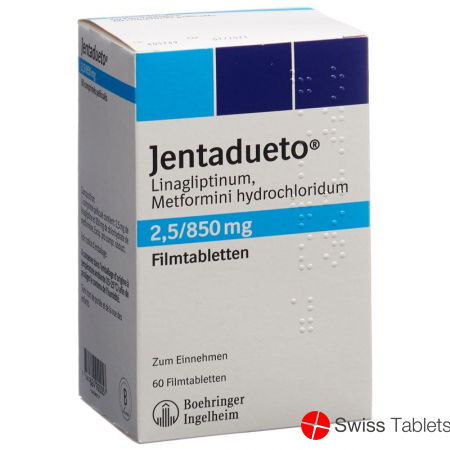 Jentadueto Filmtabletten 2.5mg/850mg 60 Stück buy online