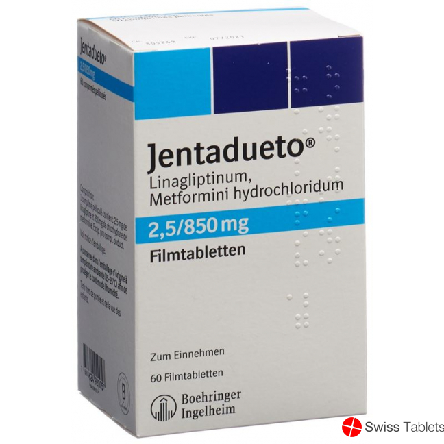 Jentadueto Filmtabletten 2.5mg/850mg 60 Stück buy online
