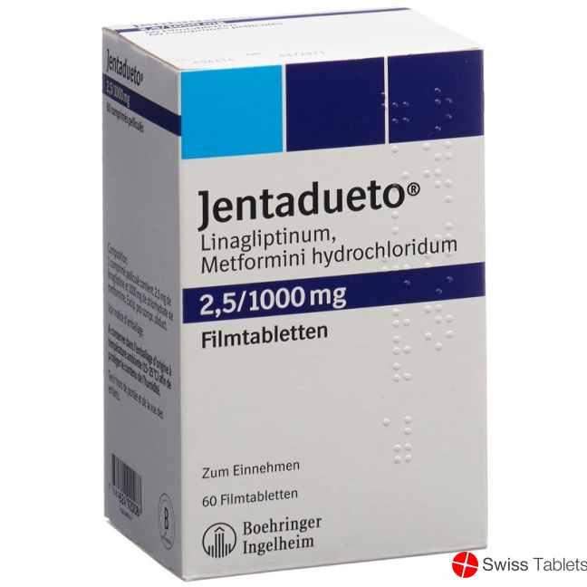 Jentadueto Filmtabletten 2.5mg/1000mg 60 Stück buy online