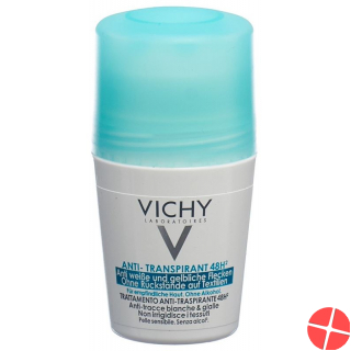 Vichy Deodorant Anti-Transpirant 48H Roll-On Anti Weisse und Gelbliche Flecken 50ml