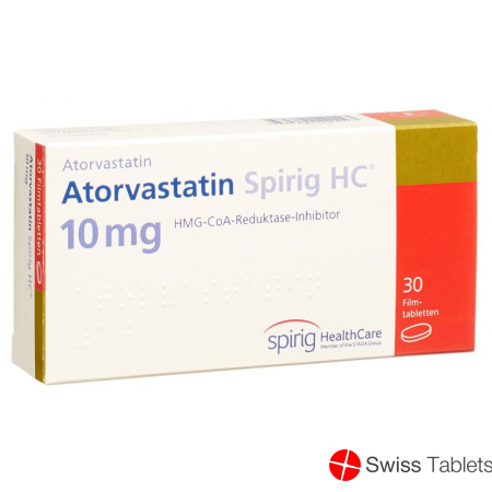 Atorvastatin Spirig HC Filmtabletten 10mg 30 Stück buy online