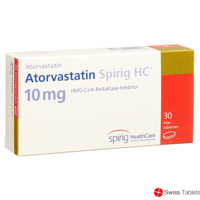 Atorvastatin Spirig HC Filmtabletten 10mg 30 Stück buy online