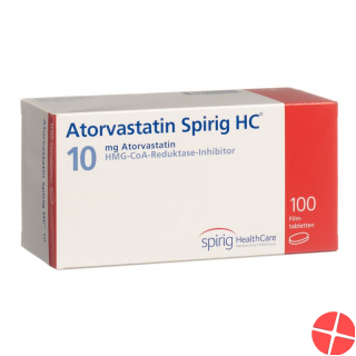 Atorvastatin Spirig HC Filmtabletten 10mg 100 Stück Atorvastatin Spirig HC Filmtabletten 10mg 100 Stück