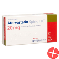 Atorvastatin Spirig HC Filmtabletten 20mg 30 Stück