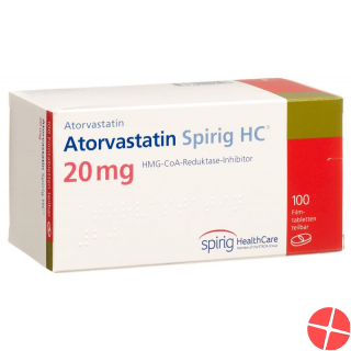 Atorvastatin Spirig HC Filmtabletten 20mg 100 Stück Atorvastatin Spirig HC Filmtabletten 20mg 100 Stück