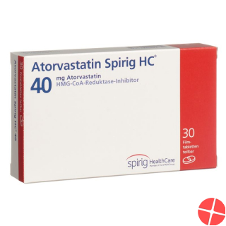 Atorvastatin Spirig HC Filmtabletten 40mg 30 Stück Atorvastatin Spirig HC Filmtabletten 40mg 30 Stück