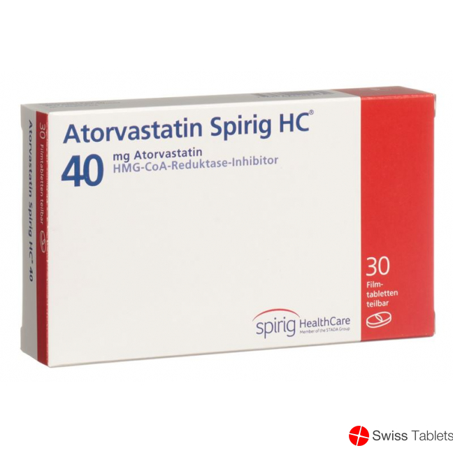 Atorvastatin Spirig HC Filmtabletten 40mg 30 Stück buy online