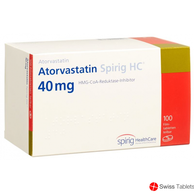 Atorvastatin Spirig HC Filmtabletten 40mg 100 Stück buy online