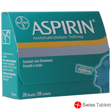 Aspirin Granulat 500mg Beutel 20 Stück buy online