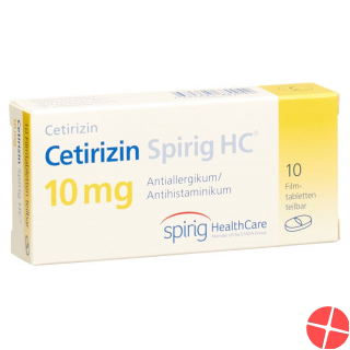 Cetirizin Spirig HC Filmtabletten 10mg 10 Stück
