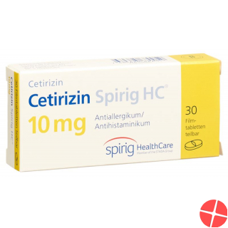 Cetirizin Spirig HC Filmtabletten 10mg 30 Stück