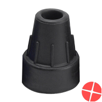 Sahag crutch caps 19mm black 1 pair