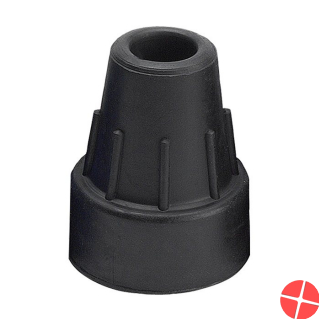 Sahag crutch caps 19mm black 1 pair
